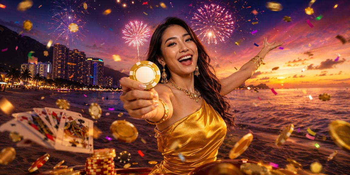 Pemain dari Penang menikmati permainan kad dan roulette dalam suasana malam yang aktif