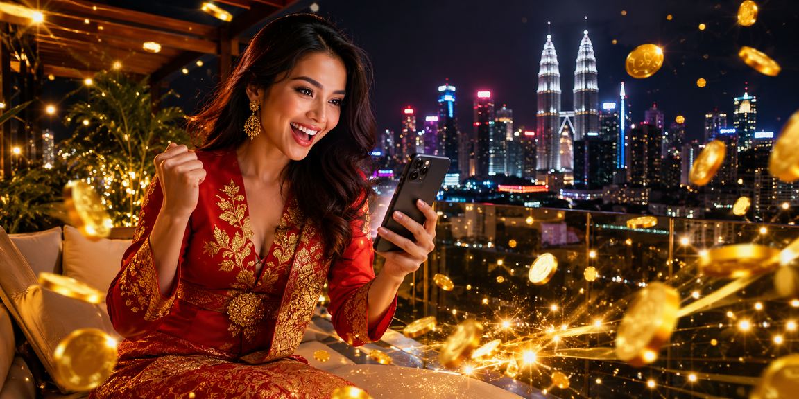 Pemain mengakses kasino mudah alih g12 dengan motif batik di Petaling Jaya